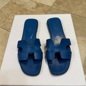 Hermès Blue Sandals